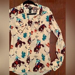 WRANGLER Retro Western Shirt with Snap Front and Sleeves